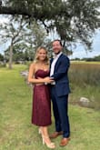 I absolutely loved this dress! I was in between doing a small and a medium and the small was perfect! It was so light and flowy and perfect for a warmer fall wedding. - Taylor S.
