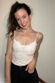 I had never really had a bodysuit and wasn't sure I could handle a bodysuit, but I couldn't resist this lacy, cream-colored piece! I ended up cutting off the bottom and just wearing it as a top with high-waisted jeans, which seemed to work fine.
Note that the back is totally see-through, so you'll want to make mindful bra choices. - Hillary M.