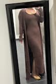 Comfy but chic, can wear it to work at the office and still feel comfortable and warm. I'm not usually very comfortable in a bodycon style dress but I like the fit of this one. Perfect for fall! - Delaney G.