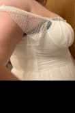 I fell absolutely in love with this dress. The problem? It fit perfectly everywhere except my chest. The cups are way too small. I think the largest chest size this dress can handle is about a D cup (if even) I wear a G cup and the cups were merely just a suggestion. I saw one review from someone that had a chest size similar to my own so I ordered it, hoping their experience could match my own; it did not. I was seriously disappointed considering the dress was perfect despite that one detail. I'd 100% recommend this dress for anyone with a smaller chest. 

In the photos, I'm wearing a strapless bra because wearing no bra made it 10000x worse. I even tried boob tape to smoosh them down but to no avail.

Customer service was great though! The return process was easy, I'm still waiting on my refund though (but it hasn't been 10 business days yet) - Acelia W.