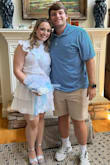 My feet border on wide, and these fit perfectly. The chunky heel has provided a perfect platform for my feet. These are super comfy for heels, and I find them pretty easy to walk in. I've worn them a few times so far for bridal showers, and I will be wearing them on wedding day. I would definitely recommend them!!! - GRACIE P.