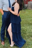 I received so many compliments on this dress!! It fit perfectly and it is such good quality. Had to steam each layer of the dress, but it looked so pretty! - Ann M.
