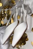 These shoes are so cute BUT order a size down! I ordered a 5.5 and they fit too large and slipped. Other than that they were comfortable and affordable. I even added a little bow to the strap to add my own style! These would be perfect for graduation, black and white ball, wedding rehearsal, engagement shoot, and much more! - Faith B.