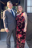 I wore this to my friend's wedding and I was so happy with the fit. I've never been so comfortable at a wedding before! I ended up not needing to wear a bra and just wore shapewear with removable straps and just kept the strap on the side with the shoulder coverage. - Anna K.