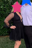 I'm currently six months postpartum and self conscious about my current figure. I  felt really confident in this dress. - Nicole B.