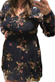 I'm so happy I purchased this dress for a couple of fall weddings I have 2 weekends in a row. I'm going to pair it with wedges. The sleeves are a bit long and loose but I'm going to wear hair bands around my wrists and just tuck them to be more form-fitting. It's a very flattering dress! - Jennifer L.
