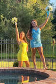 We ordered a size small. This yellow dress was so pretty and got so many compliments. It was true to size and would definitely recommend this dress. - Danielle H.