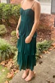 This is a good dress - ordered in two colors and kept green because white fit much larger, especially in chest area. Lovely look in pictures both standing and sitting down. - Courtney M.