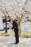 I did not want a super fancy wedding dress and came across this and I was in love. I did the thing to find out my size and it fit perfect. I loved it sooo much! - Melissa W.