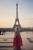 I wore this dress for a photo shoot in Paris and it was perfect. I got so many compliments on it and it looks amazing in pictures! I got the dress in red and it does run a bit large so I sized down one size. The XS fit great, it fits very flowy and not too tight. The adjustable straps helped get the fit just right. I highly recommend this dress! - Wendy G.
