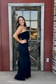 My daughter received so many compliments on this beautiful dress. It was elegant, with a small slit to add a little edge. The measurements were accurate, the dress was comfortable & it fit perfectly. Highly recommend! - Jeanette D.