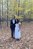 It was a beautiful dress. I wore it for my wedding and it was fairylike and elegant. I did have some trouble with the zipper where the waist meets the back/where the fabric changes, but if you hold it together and pull it'll give. Overall it was a really nice dress, a tiny bit snug but it did have stretch - Emily P.
