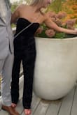 SO COMFY! And fit like a glove. Loved the velvet & was snug enough to stay up all night with me being small chested & strapless doesn't work for me most of the time but this was a perfect and all around perfect fit. - Kara B.