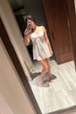 It's a tad short but so sexy, cute, and comfortable! Not the most comfortable to sleep in though - Courtney M.