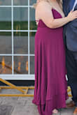 Beautiful and flattering! I have a belly but this dress helped to hide my problem areas. I felt pretty in this dress. It is a bit long and dragged on the floor with heels but I could tolerate it. - Alicia E.