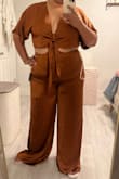 This jumpsuit is absolutely stunning!  Perfect for fall!!! Classy/elegant! - Perla C.