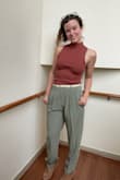 Got these pants to wear to the office after a long time of being remote. They're a nice balance of bold yet subtle and dressy yet comfy. - Hillary M.