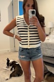 Super cute! Fits nicely, and will work for both end of summer into fall (I know it's October but Texas is still 85 degrees). - Anna F.