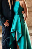 I ordered a small but it was too tight around the bust so had to have it exchanged for a medium. Beautiful dress, got many compliments. - Shelly M.