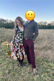 I wore this to an autumn wedding on a farm and got tons of compliments! It is low in the chest but didn't gap and I felt great dancing in it all night. - Emma B.