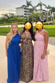 I wore this dress to a wedding in Mexico and wow! It gives Greek goddess vibes, especially if you dress it up with gold jewelry. The fabric is really light and there's a liner underneath that's thigh-length so the dress isn't see through. It was so comfortable. I wish the slit was higher because you couldn't really see it. I'm typically a S but the XS fit me perfectly, so I would recommend sizing down. - Heather C.