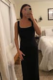 I got this dress for a black tie formal wedding and it's beautiful! It's very true to size and the quality is nice. The rhinestones are stunning in person. I'm typically a size small so I ordered a small. I'm 5'4", 119 pounds, and a B cup. I did have to get the dress shortened as even in 2.5" heels it was a couple inches too long. - Cassidy B.