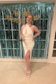 Purchased this for my bachelorette weekend. It was comfortable and perfect for the event. Originally ordered the L, but the M fit perfectly - Kathleen T.