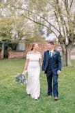 When I tell you I purchased a ton of dresses, I really did. I had a different one picked out for our elopement ceremony but it ended up not feeling right. Towards the end, maybe a month before our ceremony, I took a chance and tried this one. I instantly knew it was the one for me. It hugged me in all the right places, and I felt gorgeous in this dress the entire time. One thing to note was the shoulder portion. The "straps" did move when my arms went up, and that was the only real issue I had with it. It didn't stay smooth the entire time when I moved as normal, but that didn't bother me too much. We just adjusted as needed for pictures. Overall, I am so happy with this dress, everyone told me how beautiful it was and I felt like I was wearing a luxury item! Simple elegance for sure :) - Anna L.