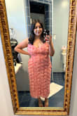 This dress is so cute and fun! I love the flower details all over the dress and the color is the prettiest shade of pink. I received so many compliments on it all night! - Katie P.