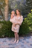 I felt so beautiful and classy. The dress fit perfectly and it wasn't too flashy. I also matched my 19 month old daughter in the rose gold. We got so many compliments at the wedding! Thank you so very much! Usually I get a size Small but I ordered an XS and it fit. - Caitlin D.