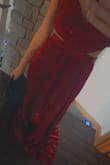I couldn't zip the back around the bust. It was also a little long. The color and material were lovely, but I couldn't wear it to the wedding. - Ashley P.