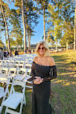 It's a beautiful dress, very elegant!! I wish I had purchased a medium but made the large work. There is some give in the fabric. I received lots of compliments. I will wear it again maybe get it taken up a bit. - Sheree H.
