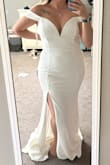 If my original wedding gown wasn't going to work. I was going to pick this dress! It's heavy duty and form fitting. Only thing is it's very long on me so that would have been hard because I wouldn't have had time for alterations. It's also heavy and I'm getting married in Mexico. I would have been too hot. Otherwise, gorgeous. - Amalie Z.
