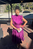 I word this for a day wedding. It was really pretty in the sunlight, but also had the appeal of an evening formal wedding as well. - Christina E.