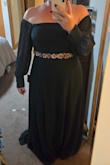 This dress is absolutely beautiful. I had read so many reviews about this dress that I decided to take a chance and order 2 for myself in different colors. Believe the reviews, yes even the zipper is finicky, but I can make that work. I plan on wearing this to my wedding after party as my wedding gown was a similar style in ivory. Even my 6 year old's jaw dropped when she saw it on me. I'm short, so I'll definitely have to wear some heels, but that's ok. I'm short and pear shaped with a medium-ish chest. I hope this helps other ladies! - April K.