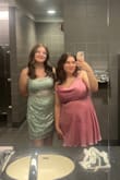 This dress is super cute. However, the straps kept coming untied. There was also little to no support so it made life hard while I was jumping. For context, I wore this to homecoming. The top of the dress was a little tight on me, but otherwise, the fitting was good - Norah S.
