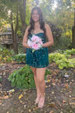 My daughter chose this dress for her senior homecoming dance. It is absolutely gorgeous and well made. It fit perfectly, even with a larger bust. She did use a little bit of fashion tape at the top of the cups because it is strapless and she didn't want to worry about it slipping down. The green color is beautiful. Looks as good as the pictures, if not better. Length was good too. Very happy with this purchase. Shipping was quick, less than a week. Customer service is great if you have any problems. (We had to return a different dress for my other daughter and they were amazing.) - Laraina W.