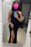 I love the material, true to size. I just had a baby 3 weeks ago and that dress fits me perfectly. I love it - Esther D.