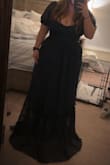 Phenomenal Sweetness Navy Floral Burnout Bustier Maxi Dress