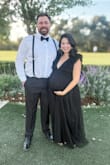 I wore this dress for two weddings and loved it! Got too many compliments. I am 8 months pregnant so I sized up to an XL. The top was a little big, so I pinned the straps. I can't wait to find another event to wear this to. - Tariah R.