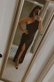 I'm 5'6 and 170lbs. Ordered a large. This fits really nicely, even with a small bust like mine. The ruching is really flattering! - Kailei H.