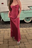 Love the color and fit. Fit like a glove and feel super cute as a wedding guest! A bit long, but didn't have time to get it hemmed. Will end up taking a few inches off the length to wear with kitten heels. - Alexandria R.