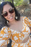 I bought this top and the pants for a birthday celebration. I ordered a size small and it fits perfect. Very comfortable for the summer. - Yeni G.