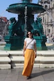 This skirt is everything. Perfect fit, very comfortable, well made. It's flowy enough to keep you cool but thick enough to keep you warm! - Holly R.