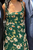 I bought this dress to wear to my cousin's wedding in Peru. I am a sucker for a slit so this caught my attention. When I got it, I was very pleased with the fabric quality and how it accentuated my waist (I don't have an hourglass figure, it's more of an inverted triangle one, with broad shoulders). My family kept talking about how it was noticeable that I had lost weight, which for a group of Peruvian aunties is a huge compliment (sigh). Would definitely recommend buying it! - Angie A.
