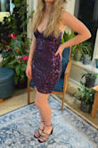 The strappy back is beautiful and not too hard to put on/tie. The color is true to the photo. I ordered a small, and it fit just the way I hoped it would. It is also comfortable. Great purchase! - Lily H.