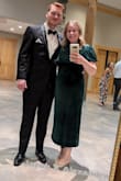 This dress fit my perfectly. It was very comfortable and I received many compliments when I wore it to my friend's wedding. The color is gorgeous. I highly recommend this dress to anyone looking for a fall dress. - Desiree N.