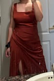 I loved the color, and the dress was very flattering. The one thing is that the straps are a little tight under the arms - Madison D.