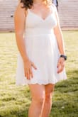 Loved the lace on the dress and I think that the dress is very flattering - Madison D.