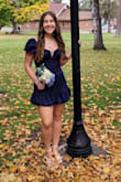 They fit very well; they were just about 3 inches unlike what the description said. They were absolutely adorable and so flattering and added some simple dimensions and details to my dress for homecoming! - Klair T.